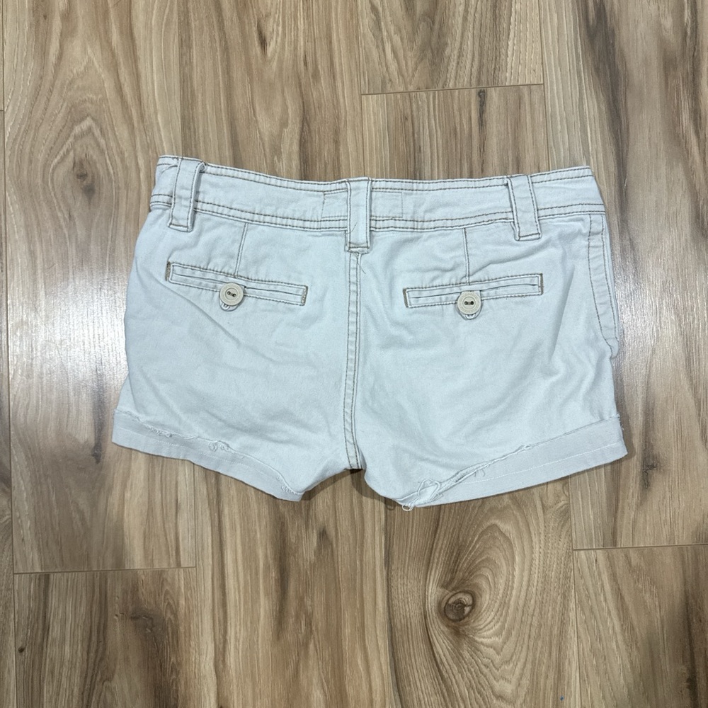 Cream Short With Button-Back Pockets - image 1